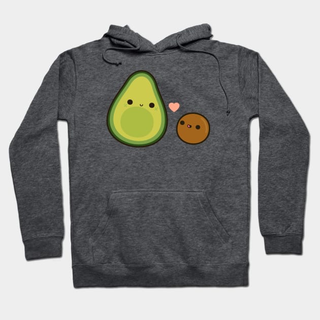 Cute avocado and stone Hoodie by peppermintpopuk